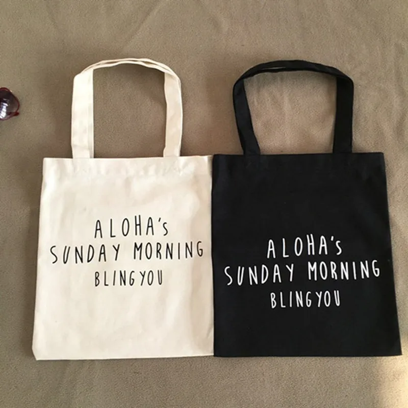 Универсальная Холщовая Сумка на одно плечо в студенческом стиле повседневная