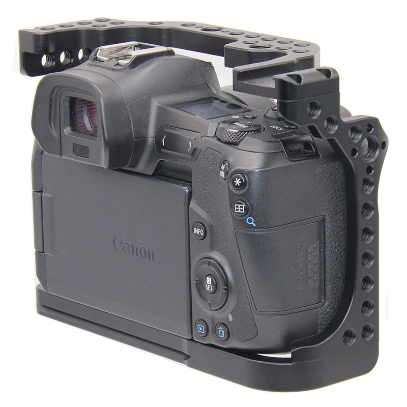 Профессиональная клетка для камеры Canon EOS R с Coldshoe 3/8 1/4 резьбовые отверстия Arca Swiss