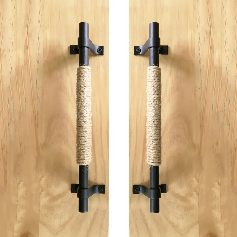 Простая Ретро пеньковая веревка креативная ручка для шкафа гардероба сарая