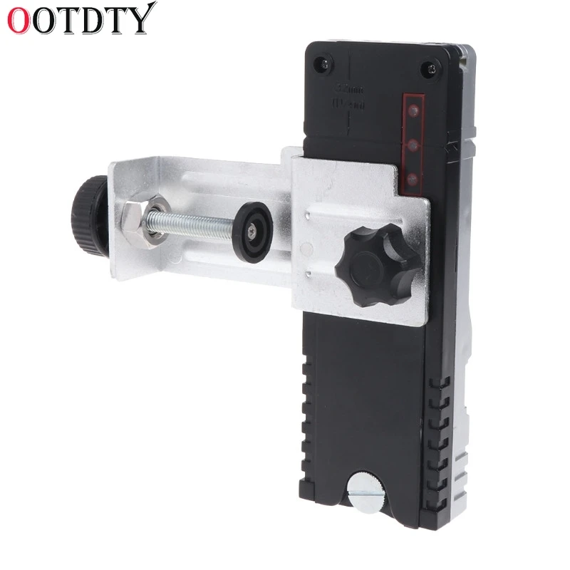 OOTDTY Level Laser Detector Red Beam Light 635nm Cross Line Outdoor Receiver with Clamp | Инструменты