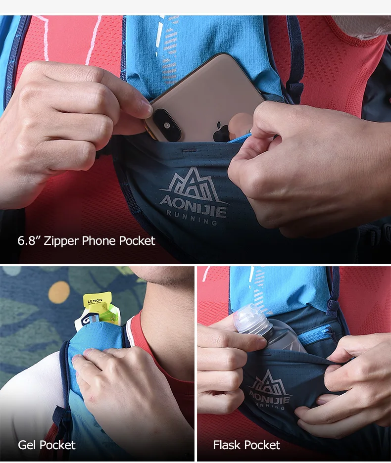 SM ML L/XL AONIJIE C9104 18L Hydration Backpack Rucksack Vest Pack Bag Trail Running Marathon Race Rucksack Single Bag