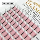 GLAMLASH 12 линий готовые длинные выступы объемные ресницы для наращивания широкие вееры 2d3d4d5d6d ресницы из искусственной норки