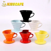 2 4 ceramic coffee cup espresso coffee cup filter cups v60 funnel drip hand cup filters coffee accessories for competition
