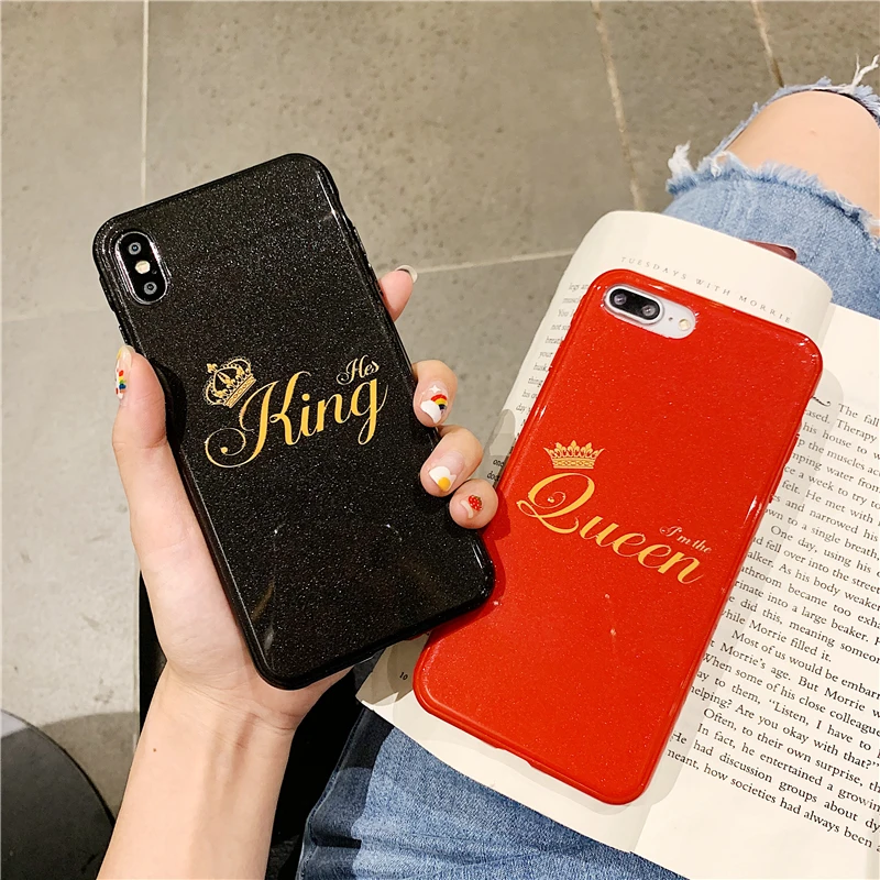 Роскошный чехол для телефона с короной iPhone 11 Pro XS Max XR X блестящие мягкие чехлы из