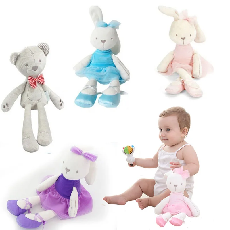 

42cm Baby Toys Rabbit Sleeping Comfort Doll Plush Toys Millie Boris Smooth Obedient Rabbit Sleep Calm Doll Birthday Gifts G0235