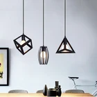 Современный подвесной светильник, винтажный светильник в стиле индастриал, Современная Скандинавская клетка в стиле лофт