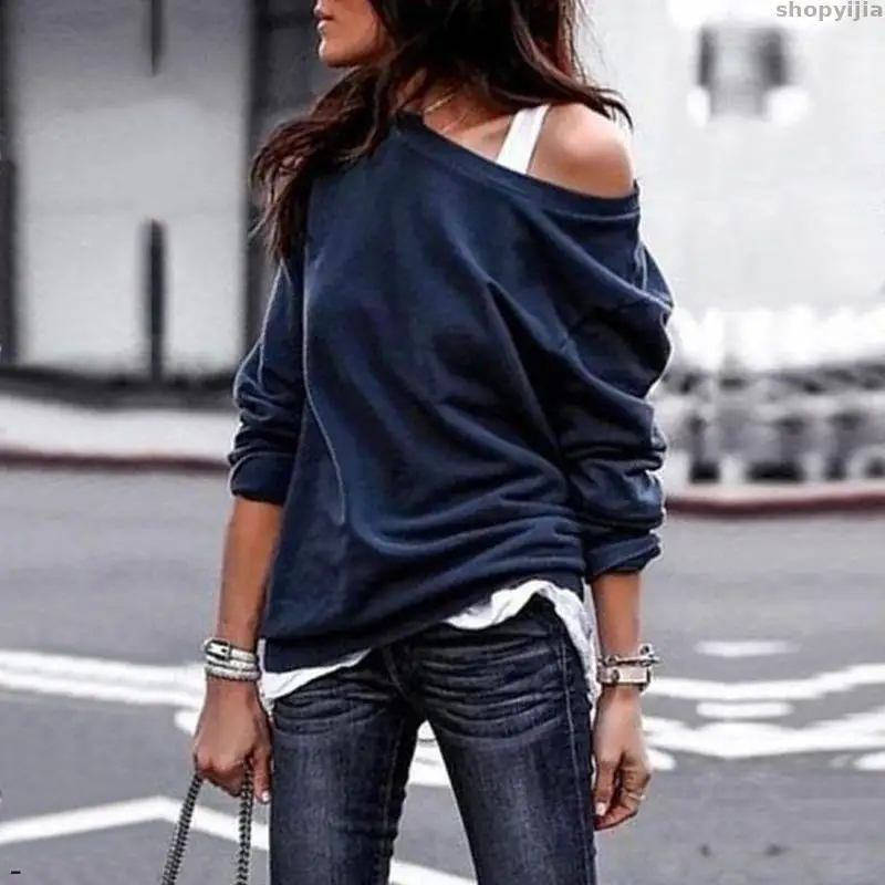 Новинка модный Повседневный свитер с длинным рукавом вырезом женский весенний