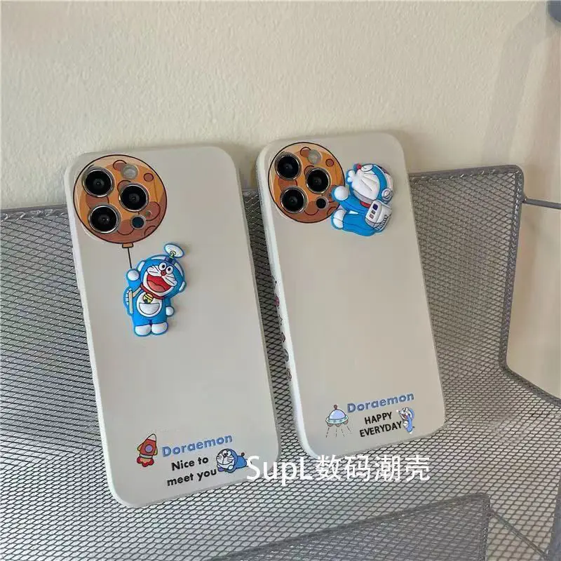 

Doraemon Cartoon Cute Mobile Phone Case Is Suitable for IPhone X/XR/XS/XSMAX/11/12PRO/12 Mobile Phone Couple Protective Cover