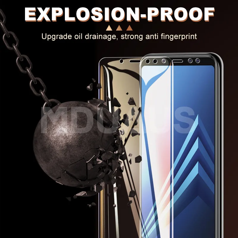 

9D Protective Glass For Samsung Galaxy A6 A8 J4 J6 Plus 2018 Screen Protector J2 J3 J7 J8 A5 A7 A9 2018 Safety Tempered Glass