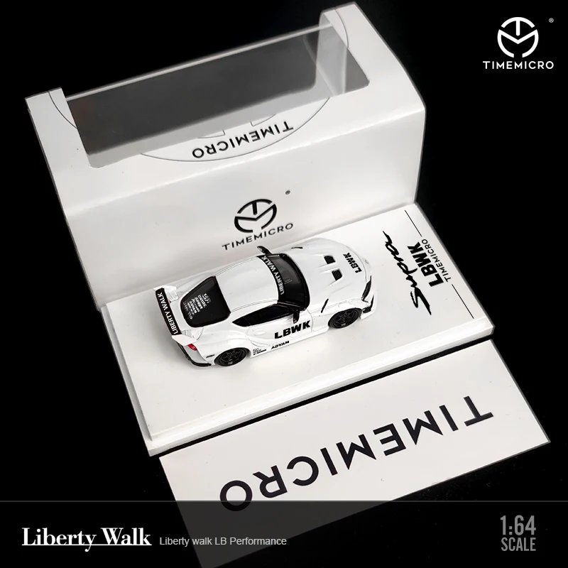 TimeMicro 1:64 Toyota Supra LB Work LBWK белая литая модель автомобиля | Игрушки и хобби