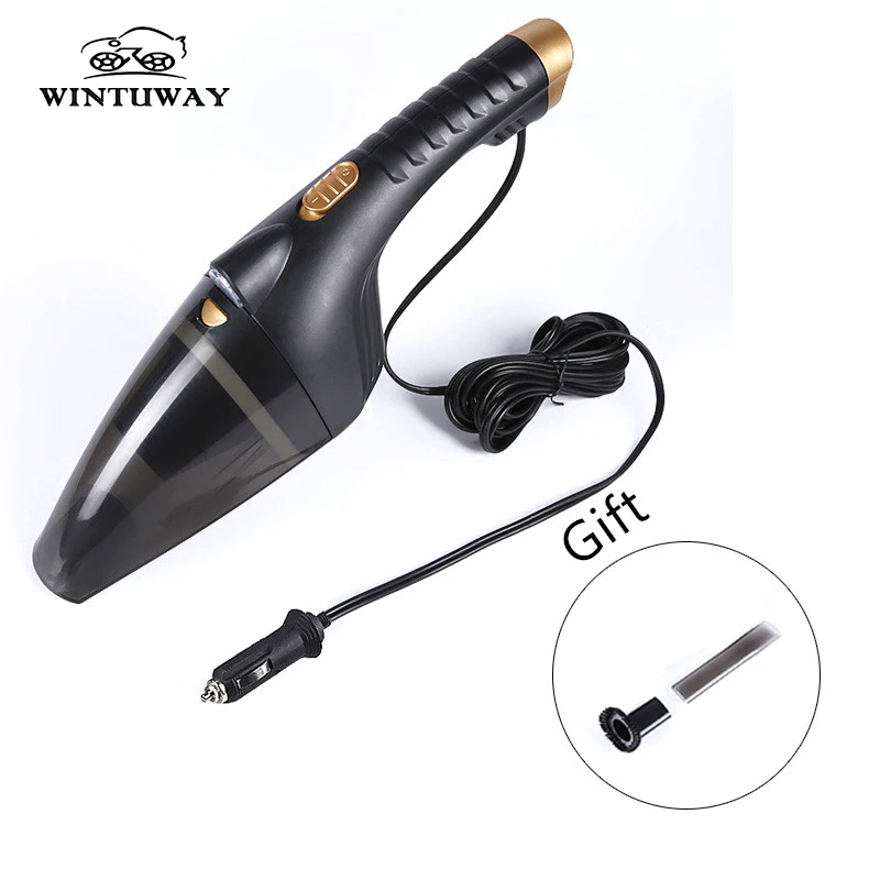 Автомобильный пылесос WINTUWAY 12V 106W 5M ручной мини-пылесос для влажной и сухой двойного использования со светодиодной подсветкой