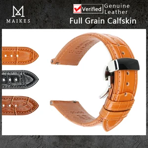 maikes 22mm genuine leather watchband for huawei watch gt 2 pro original wristband quick releas bracelet for amazfit watch strap free global shipping