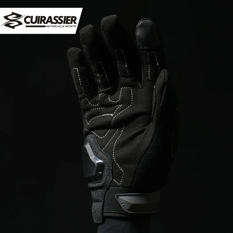 Cuirassier Touchscreen Night Reflective Motorcycle Full Finger Gloves Protective Racing Biker Riding Motorbike Moto Motocross | Автомобили
