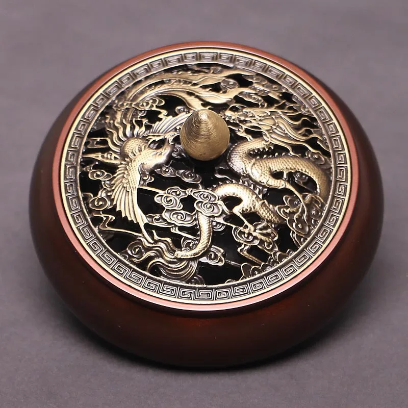 Латунная контрастная с плоским дном горелка ладаном дзен чайная церемония