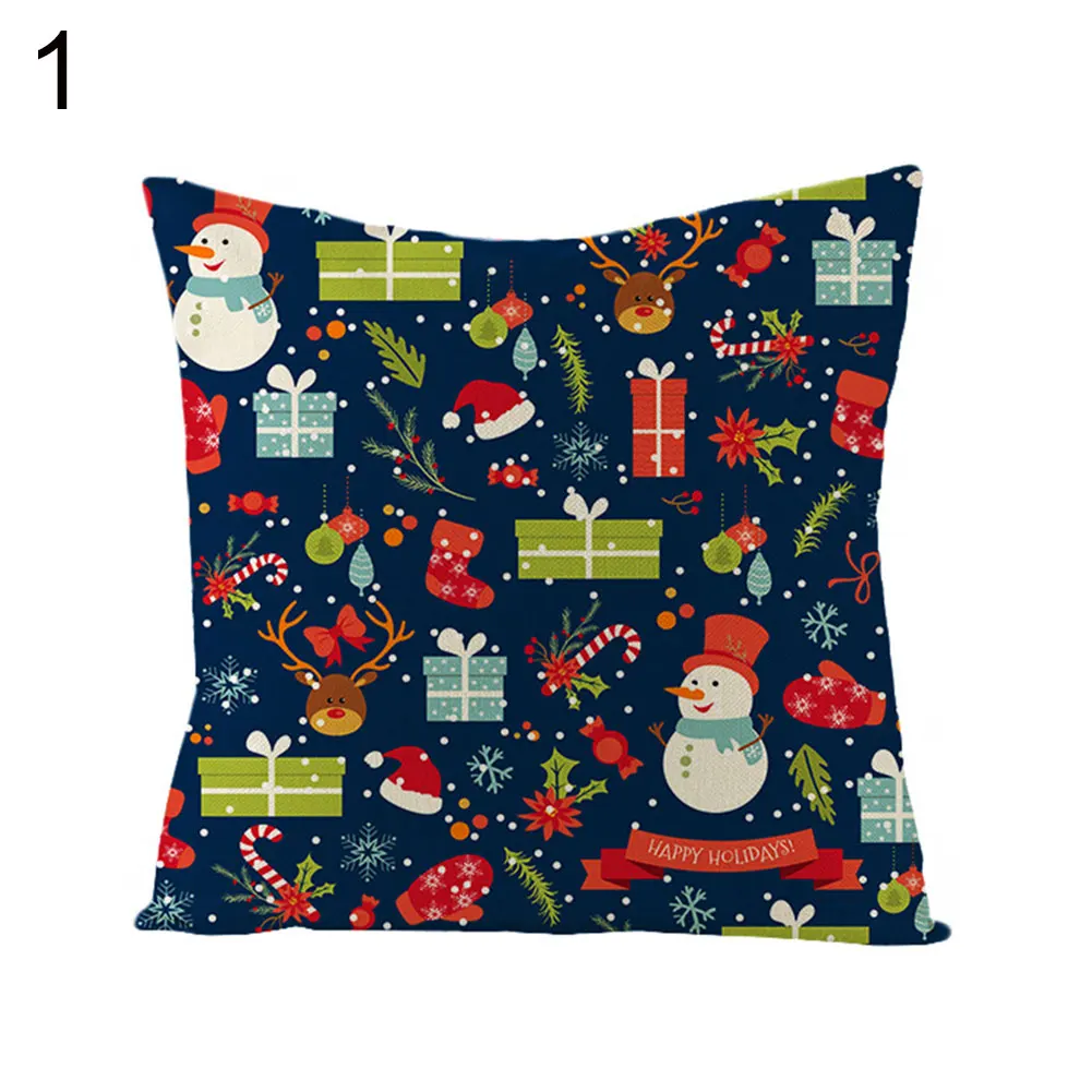 Горячая Распродажа Веселый Рождественский чехол для подушки с буквенным принтом