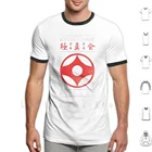 Kyokushin Karate (белый текст) Футболка 6xl хлопок крутая Футболка Kyokushin Karate Kanji Япония Kyokushinkai боевые искусства
