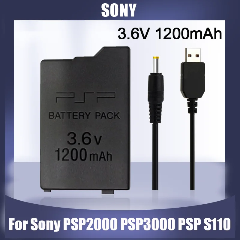 SONY 3 6 V 1200mAh Li-Ion Сменный аккумулятор для PSP2000 PSP3000 PSP 2000 3000 PSP-S110 PlayStation Портативный