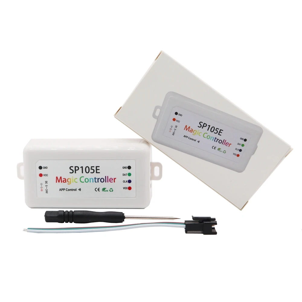 Контроллер для светодиодных пикселей SP105E SP107E SP108E SP110E SP501E WS2811 WS2812B Bluetooth Wi-Fi