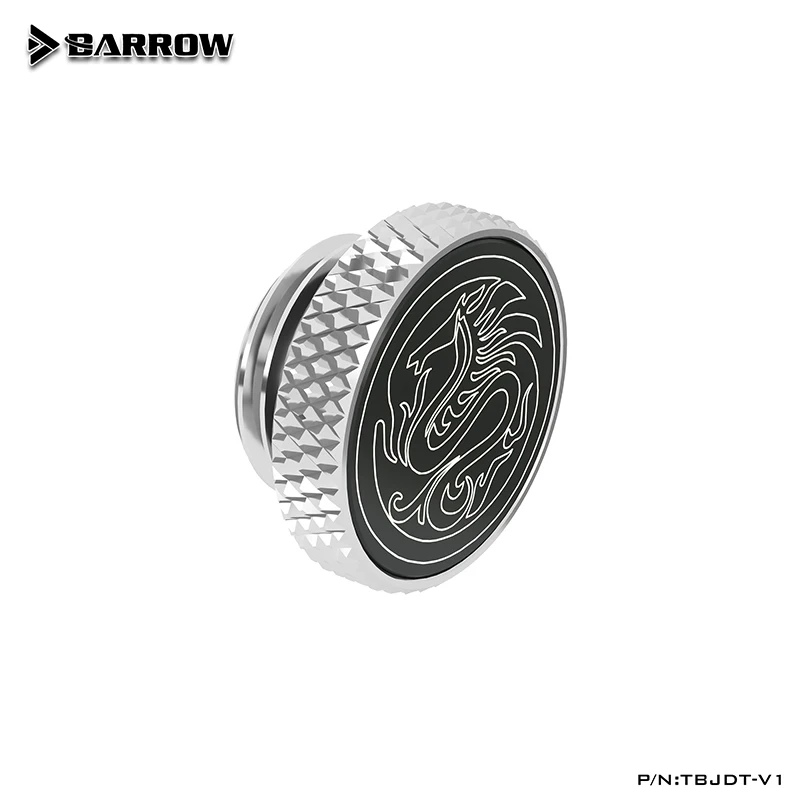 Barrow G1/4 ''зеркальная отделка стопорный фитинг водяное охлаждение черный