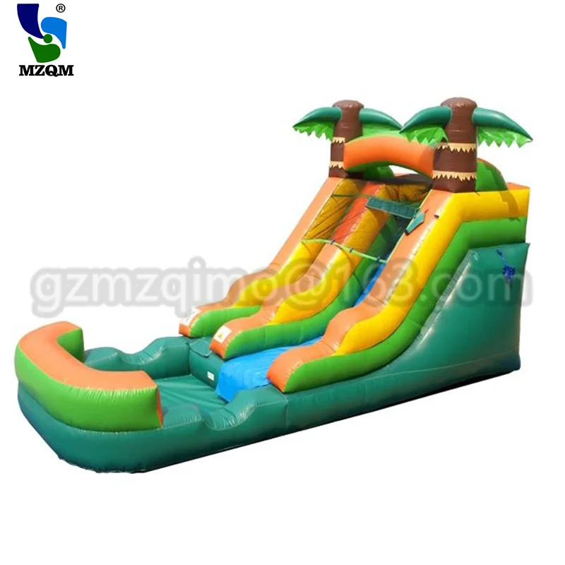 

Tropical Crossover Kids Inflatable Water Slide with Blower
