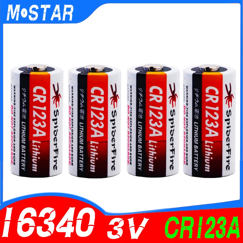 Литиевая батарея CR123 CR 123A CR17345 16340 cr123a 3 в неперезаряжаемые батареи для камеры