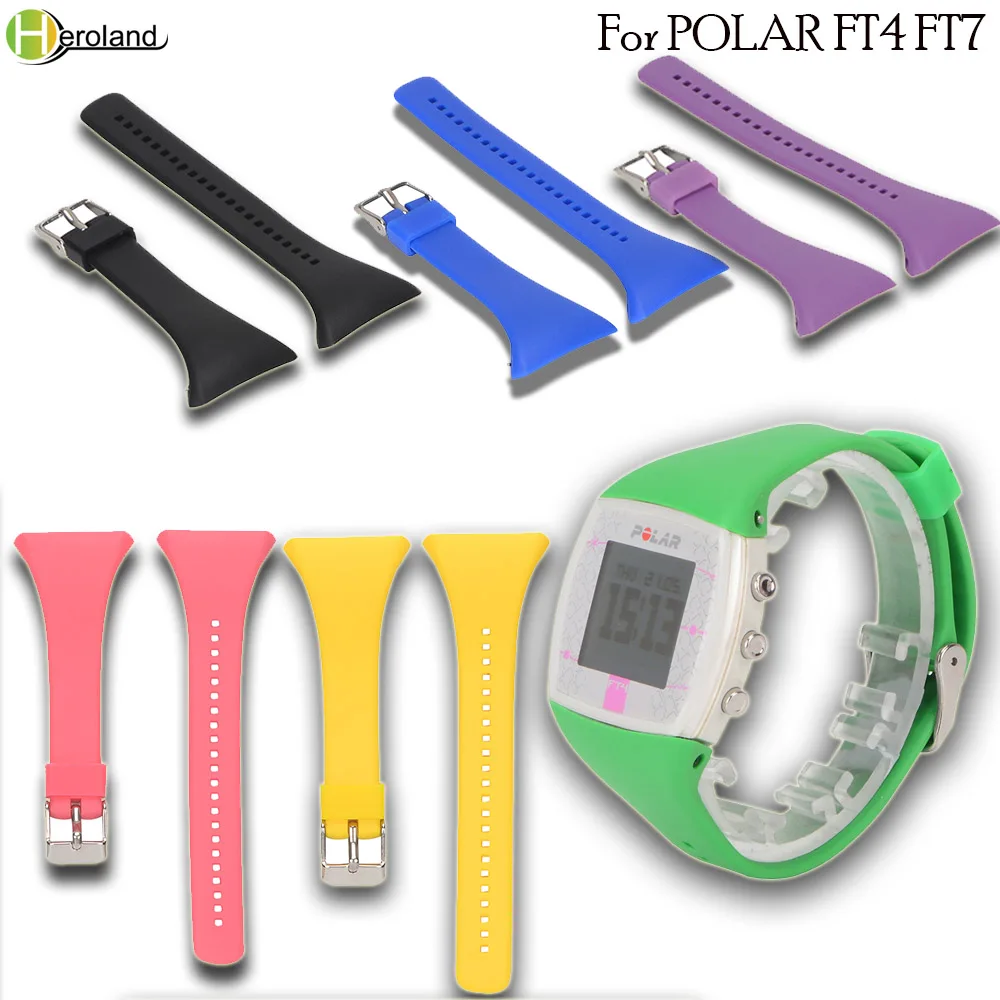 Цветной браслет для POLAR FT4 FT7 спортивные Смарт-часы сменный Браслет ремешок polar ft4