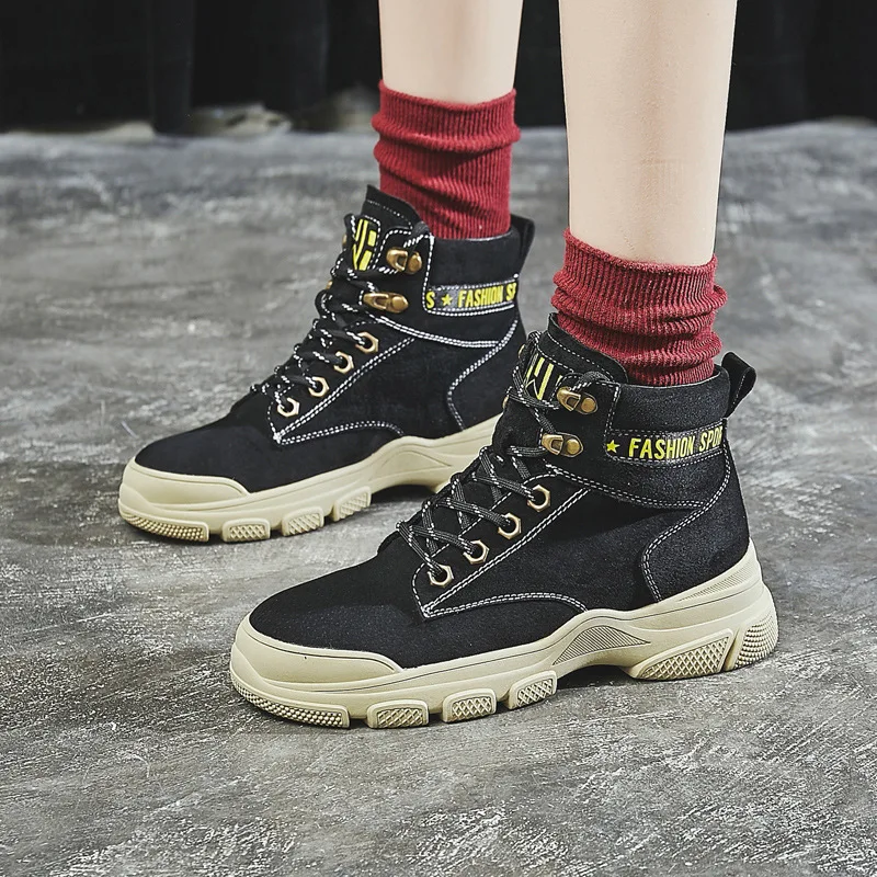 

2020 New Winter Ankle Boots Women Cross Strap Warm Fashion Daily Work Flats Leather Solid Color Footwear Size 35-39