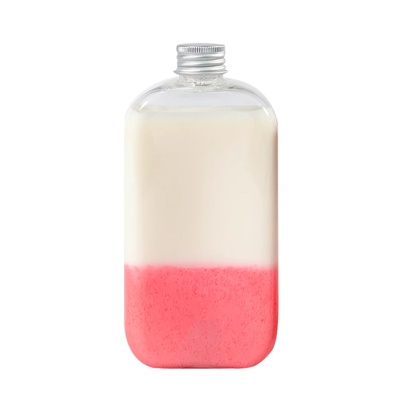 

20pcs High quality 400ml PET plastic cold drinks bottle birthday party favors packaging juice milk tea ice coffee cup with lid