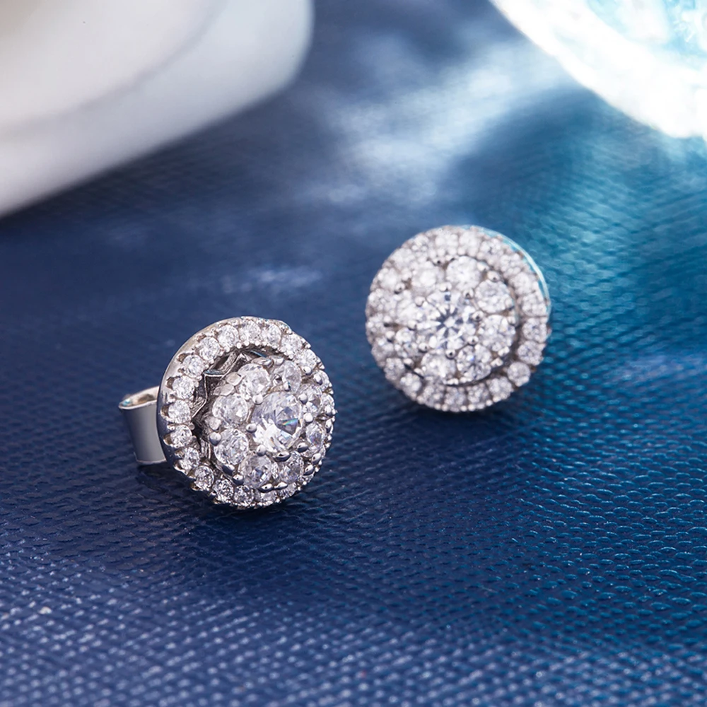 Романтический подарок на день Святого Валентина 925 пробы серебряные серьги