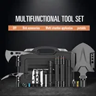 Многофункциональный комплект лопат, складной инструмент для выживания, кемпинга, садовые инструменты, тактические военные складные лопаты, 15 шт. в наборе