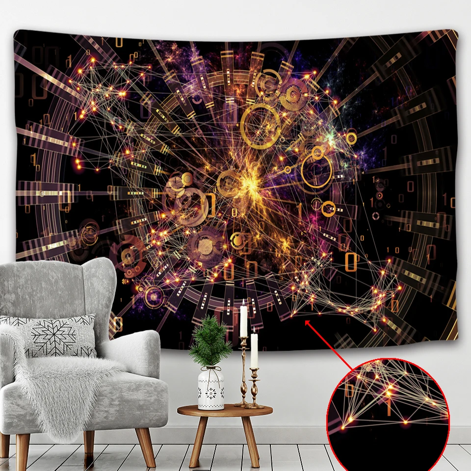 Красивый Настенный Гобелен Мандала хиппи ведьмахство украшение для гостиной