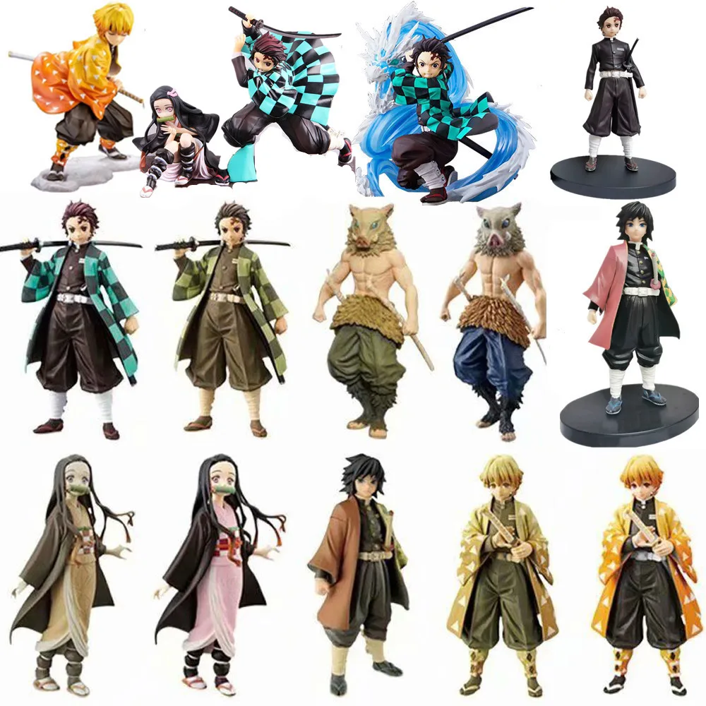 Экшн фигурка LenspleTronzo 18 см рассекающего демонов киметасу no Yaiba Kamado Tanjirou Nezuko ПВХ