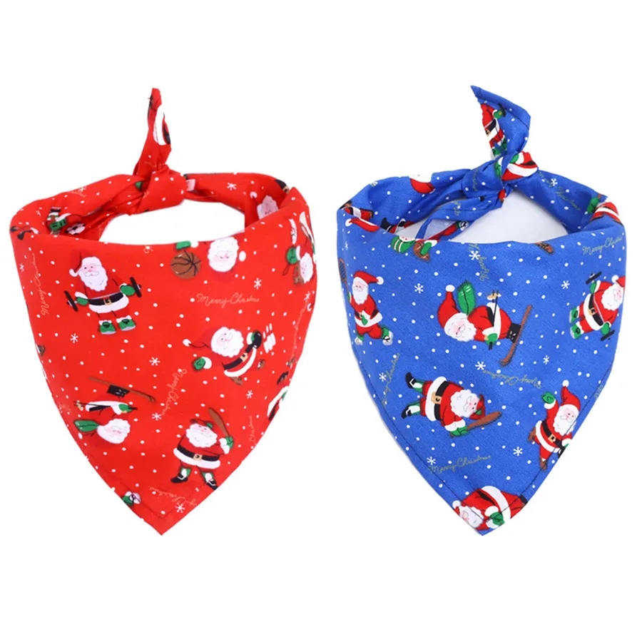 Бандана для домашних питомцев большой шарф рождественский костюм животных