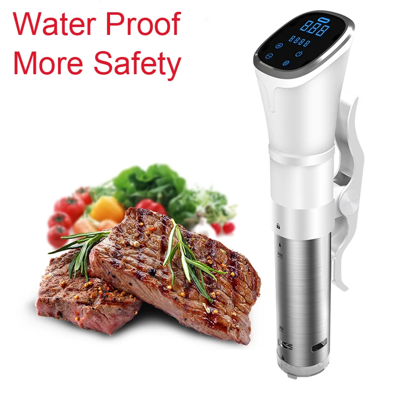 1800 Вт вакуумная кухонная плита Sous Vide, Кухонная машина, крепкий иммерсионный циркулятор IPX7, защита от воды, безопасный жк-цифровой таймер
