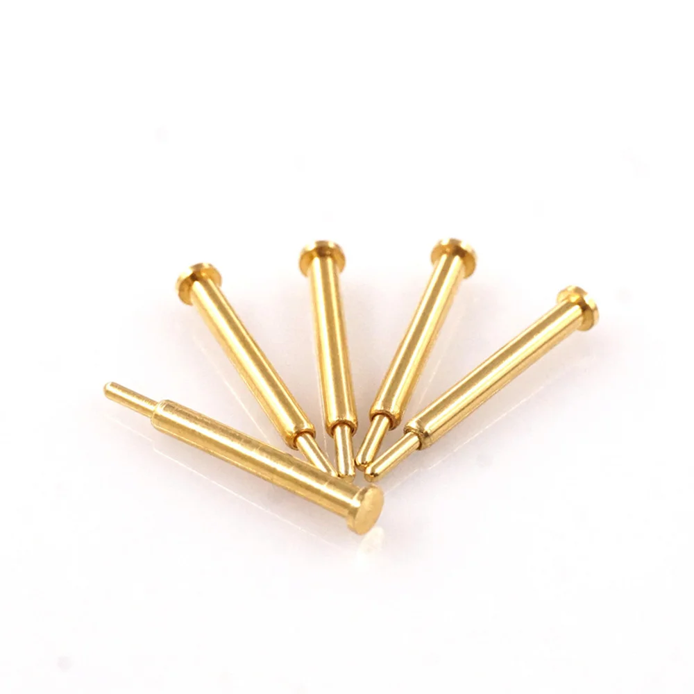 10pcs 2.0 x 16.5mm Spring loaded pogo pin connector Diameter 2.0mm Height 16.50 brass material force 75g gold 1u plating | Обустройство
