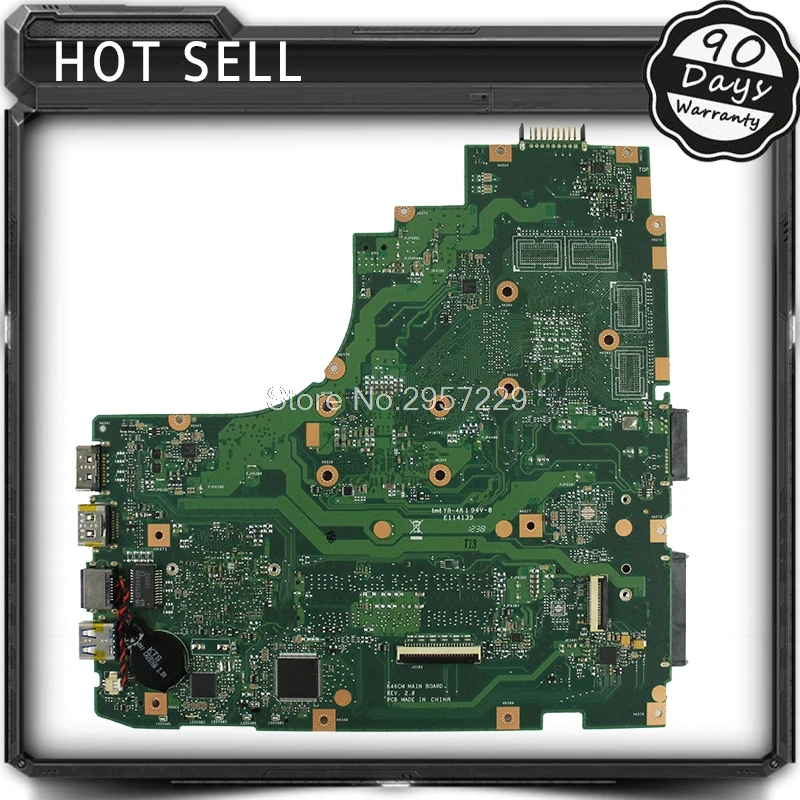 

S46C i5-3337 For Asus K46CA K46C K46CB K46CM laptop motherboard new motherboard rev2.0 USB3.0 K46CB 100% tested mainboard