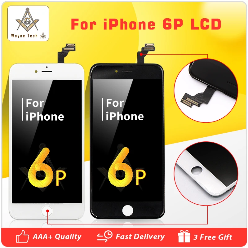 

20 шт./партия, сменный ЖК-дисплей для iPhone 6 Plus