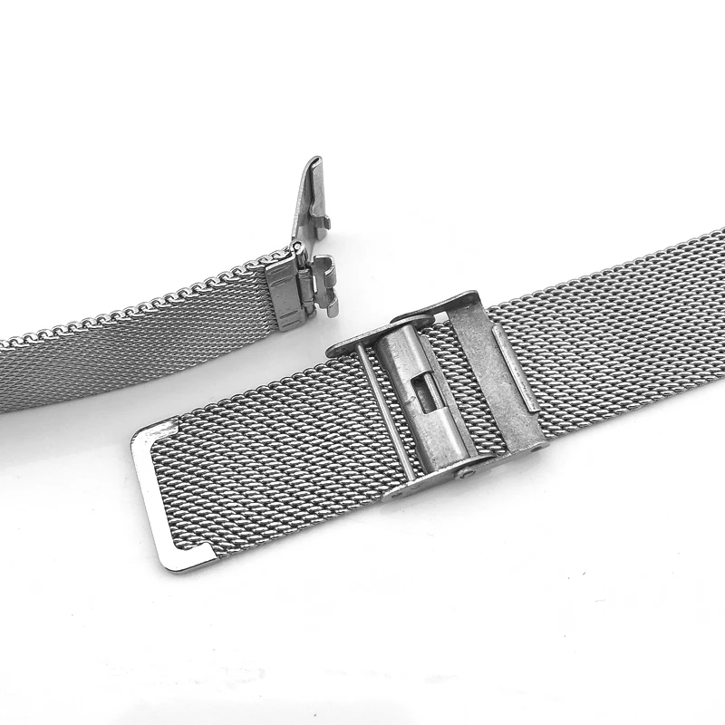 12/14/16/18/20/22mm Stainless Steel Watch Band Straight End Bracelet Mesh Hook Watch Strap More Colors Shellhard Drop Shiping