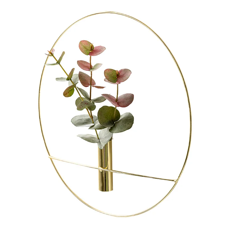 

Round Metal Wall Candlestick Golden Candle Holder Iron Candelabra for Wedding Dinner Home Decor Flower Stand Moroccan Decoration