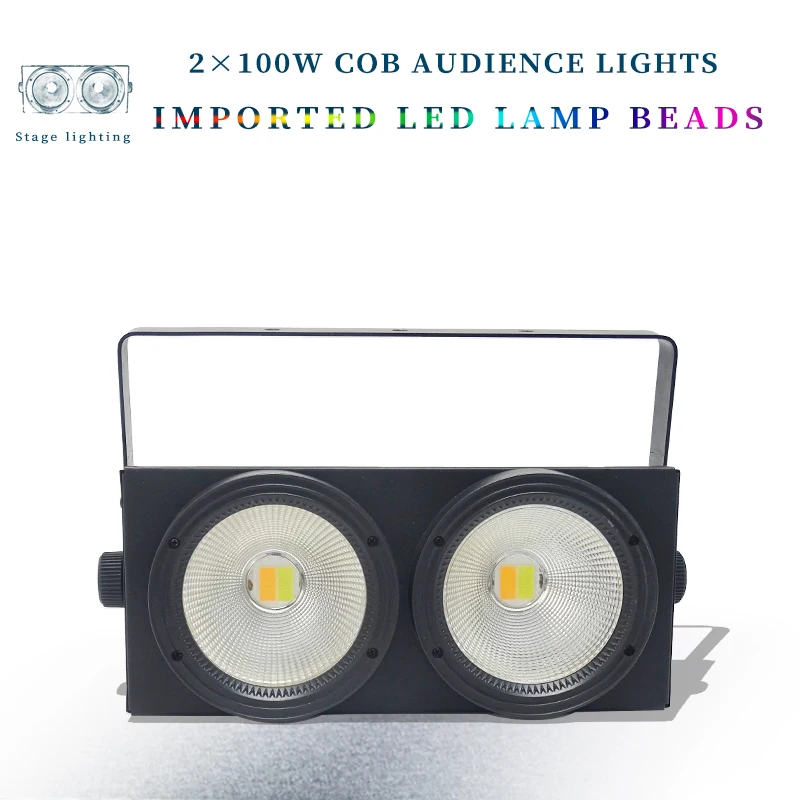 

2 Eyes LED COB Blinder Light Cold White/Warm White 2in1 COB LEDs Control Optional Individually 2x100W Audience light