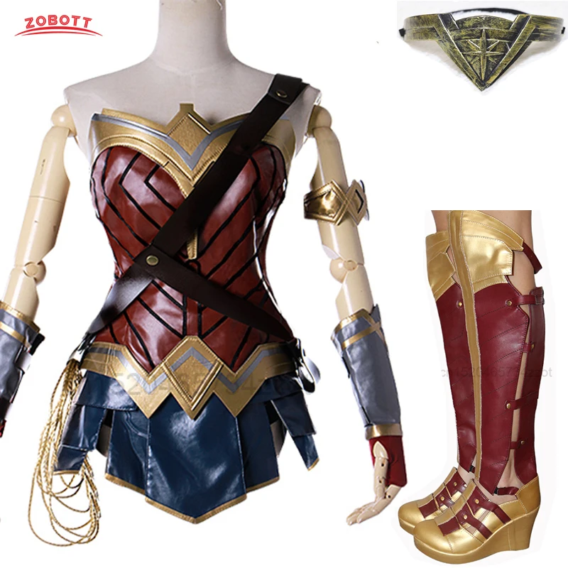 Фильм чудо женщина мультяшный костюм для женщин Супергерой из Лиги