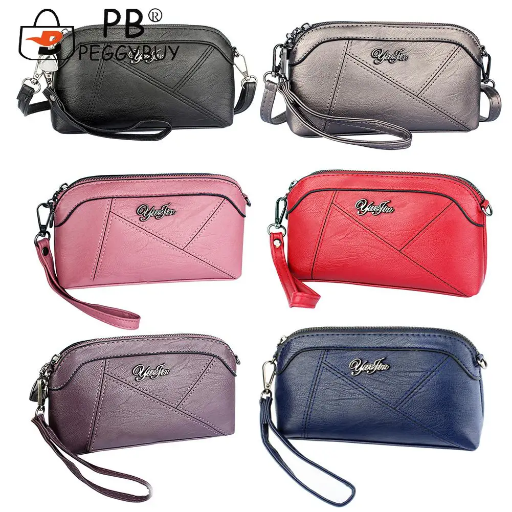 

Daily PU Leather Shopping Crossbody Bags Small Women Solid Color Shoulder Bags Zipper Single Strap Messenger Bags