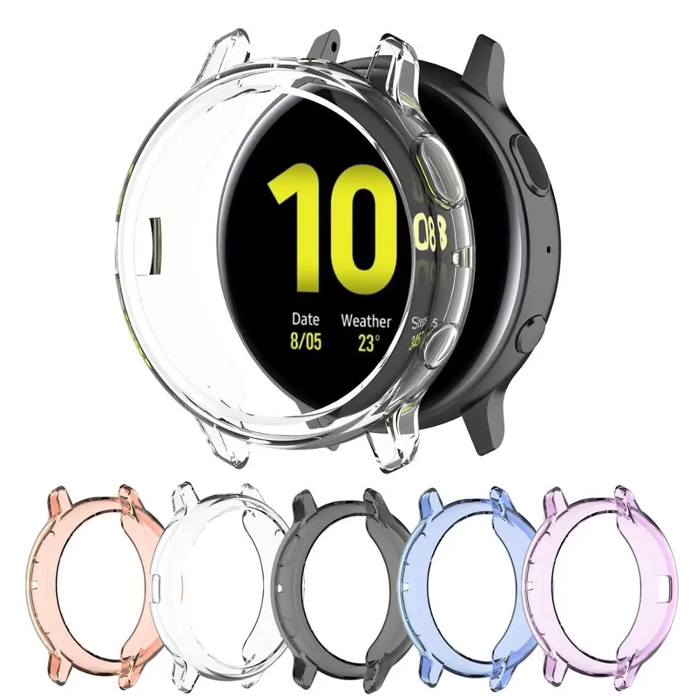Для Samsung Galaxy Watch Active 2 44 мм 40 мягкий ТПУ чехол для Active2 Силиконовый противоударный
