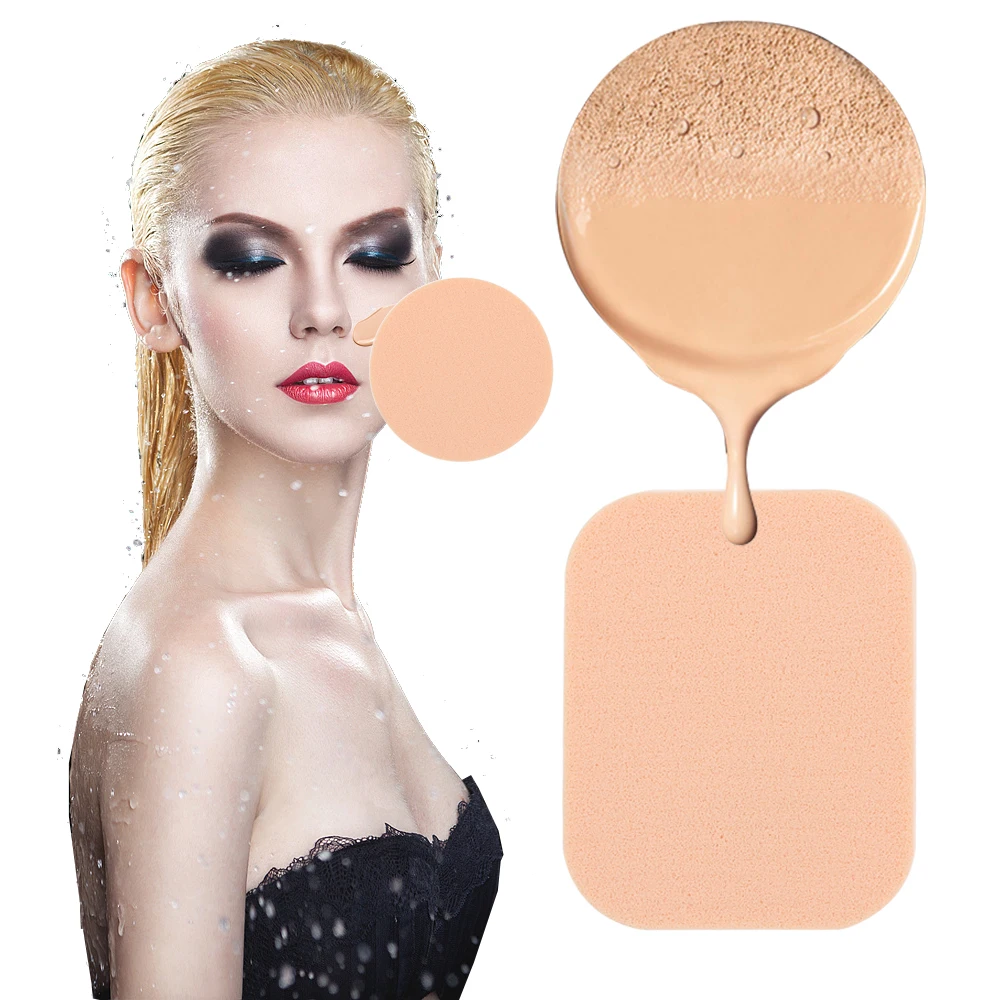 Горячая губка пудра слоеный макияж основа Spons Puff консилер Poederdons Nat Groter Worden Cosmetische инструмент s Make up Spons