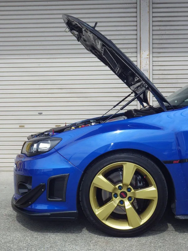 

Передний капот для Subaru Impreza WRX STI 2010-2011, модифицированные газовые стойки, пружинный амортизатор из углеродного волокна, подъемный амортизато...
