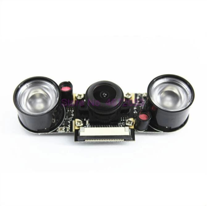 50 шт./лот для Raspberry Pi 3B + камера ночного видения широкоугольная рыбий глаз 5 Мп