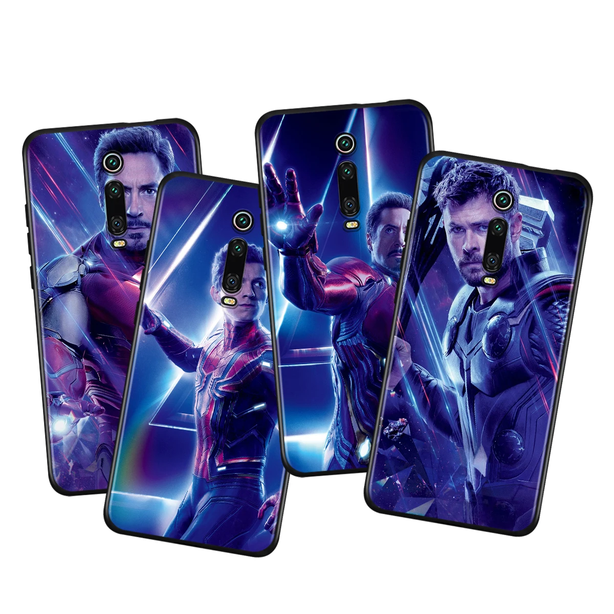 

Phone Case For Xiaomi Redmi K40 Gaming K30i K30T K30S K30 Ultra K20 10X Pro 5G The Avengers Marvel Black Soft Cover