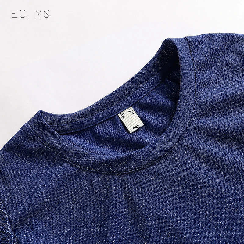 EC. MS блестящие вечерние женские топы металлическая голографическая Блестящая