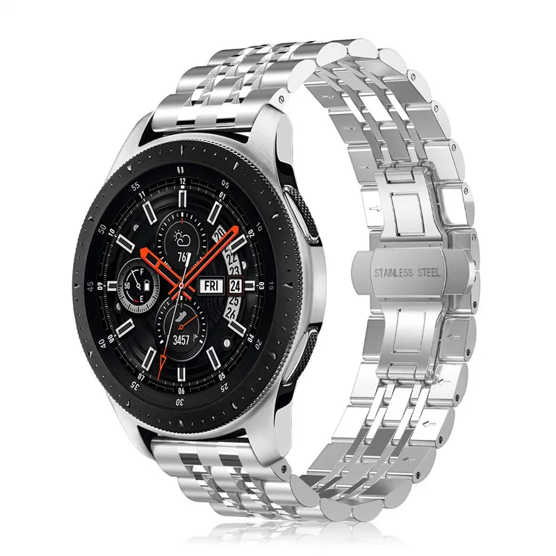 22 мм 20 мм ремешок из нержавеющей стали для samsung Galaxy Watch 46 мм 42 мм/Active 2 44 мм 40 мм Band gear Sport/S2 S3 браслет ремешок