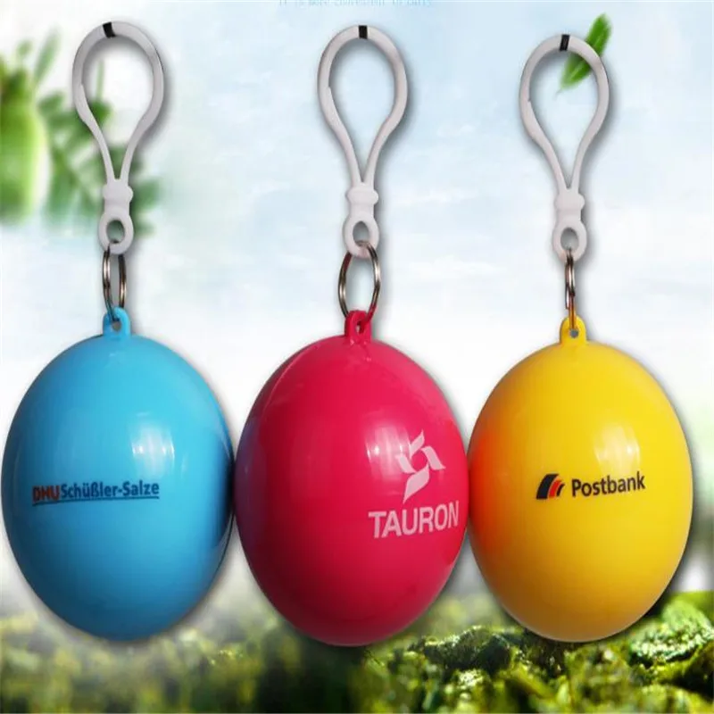 6 цветов портативный цвета леденцов пластиковый дождевик мяч одноразовый для